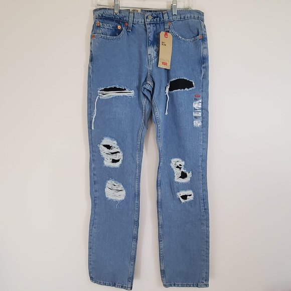 Levi's Men's 511 Slim Distressed Jeans 32W x 34 L - Picture 2 of 8